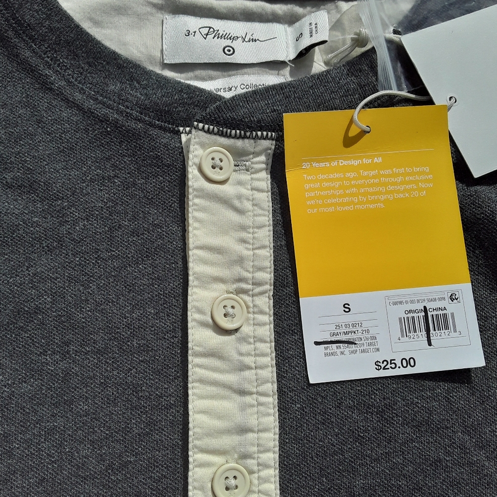 NWT Mens Size Small Henley